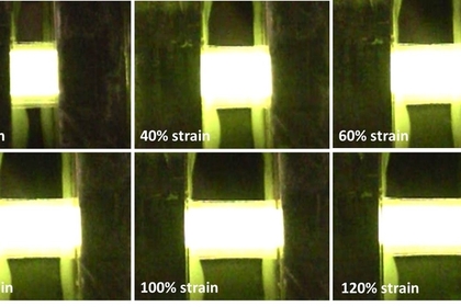 Создан эластичный прозрачный светодиодный дисплей