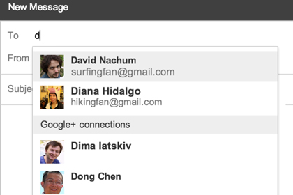 В Gmail разрешили отправлять письма на неизвестные адрес