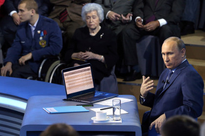 «Прямая линия» с Путиным пройдет в апреле