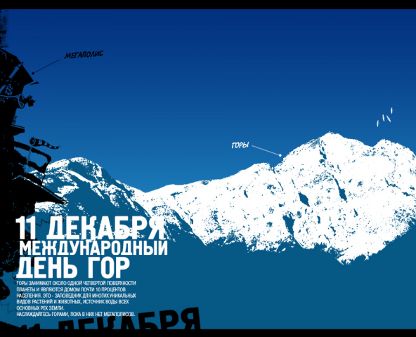 Международный день гор - 11 декабря