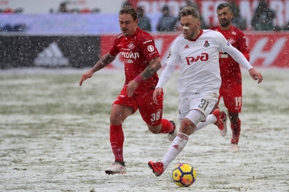 «Спартак» и «Локомотив» не выявили победителя на заснеженном поле