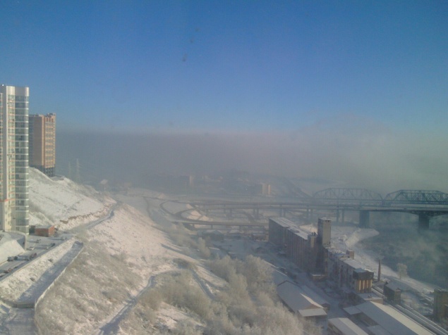 Красноярск первый раз за год оказался под чистым небом