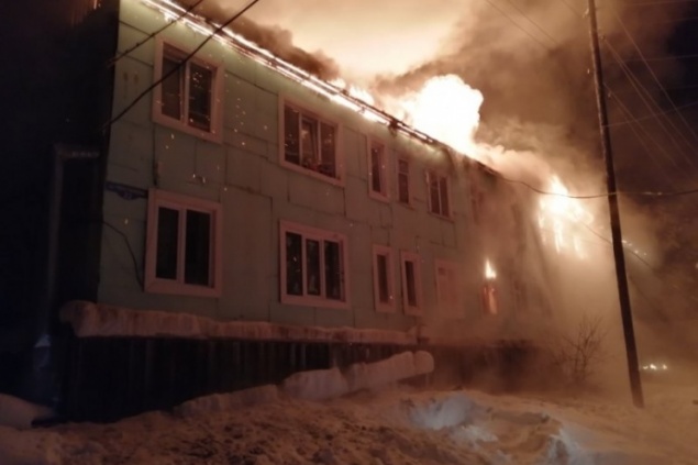 В ночь на понедельник на севере края вспыхнул многоквартирный жилой дом