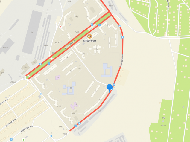 В Красноярске движение на улице Борисевича будет ограничено до осени