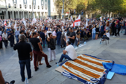 Грузинская оппозиционная партия обратилась за помощью к Путину