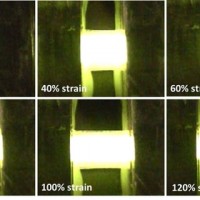 Создан эластичный прозрачный светодиодный дисплей