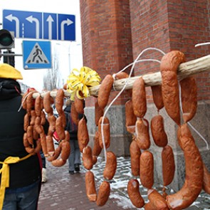 В Калининграде сделают трехметровую колбасу