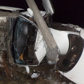 Под Абаканом иномарка налетела на столб, погиб пассажир