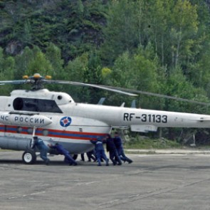 Вертолет МЧС России сгорел в Хабаровске