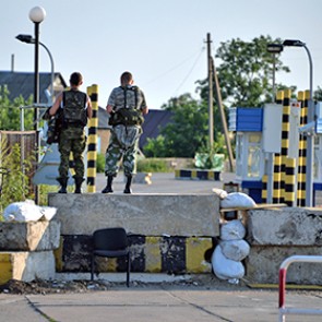 В районе российского КПП Куйбышево разорвались украинские снаряды