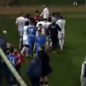 Товарищеский матч армянской и болгарской команд завершился дракой