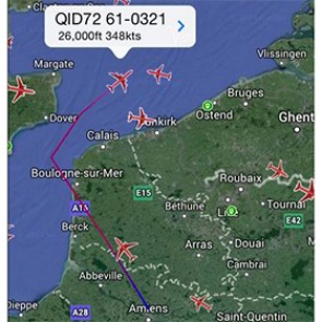 Самолет ВВС США исчез над Ла-Маншем