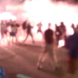 В Киеве и Львове подрались украинские и польские футбольные фанаты