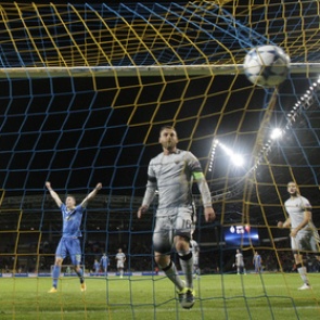 Белорусский БАТЭ забил три гола «Роме» в Лиге чемпионов