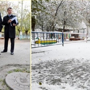 В образовательных организациях ведется работа по благоустройству подъездных путей и пешеходных дорожек