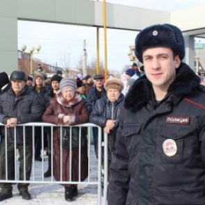Сотрудники полиции обеспечили охрану общественного порядка во время празднования Масленицы