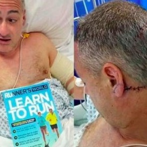 Безоружный английский фанат дал отпор трем вооруженным ножами террористам