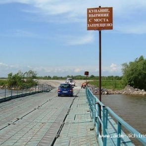 Движение по понтонному мосту будет перекрыто