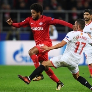 «Спартак» забил пять мячей «Севилье» в Лиге чемпионов