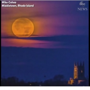 В сети появилось видео суперлуния