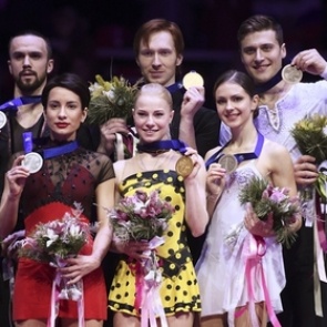 Российские пары заняли весь пьедестал на чемпионате Европы по фигурному катанию