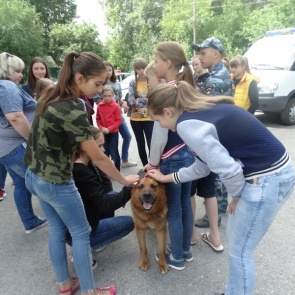 Стражи порядка Ачинска провели акцию «Знакомство с профессией» в детском лагере «Родничок»