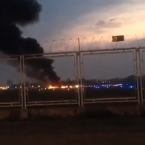 Самолет разбился и загорелся в Бразилии