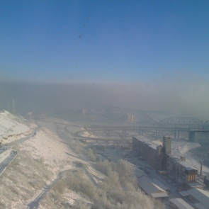 Красноярск первый раз за год оказался под чистым небом