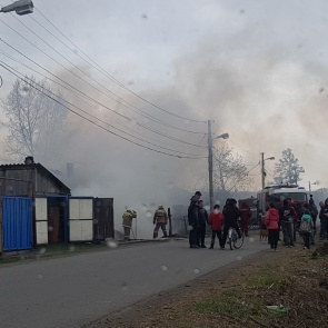 Пожар в п.Солнечный