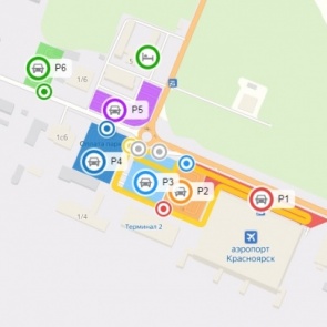 Возле аэропорта временно закрыли бесплатную парковку