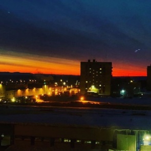 В Норильске солнце село на полтора месяца. Началась полярная ночь