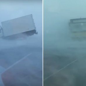 «В кювете валяются машины»: в Норильске опубликовали шокирующее видео с ураганным ветром