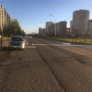 В Советском районе Красноярска 4-летняя девочка вырвалась от родителей и попала под машину