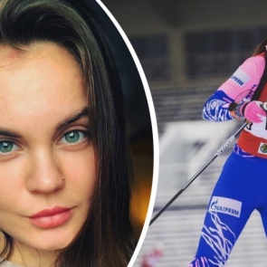 Красивая биатлонистка из Красноярска в составе сборной России выиграла золото на этапе Кубка IBU