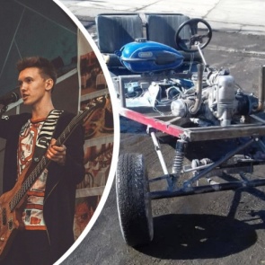 Школьник из Лесосибирска за 4 месяца собрал багги в гараже у отца