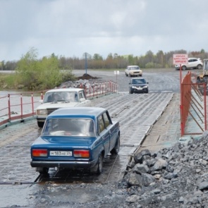 Сроки установки понтонной переправы через Чулым переносятся в связи с неблагоприятными погодными условиями