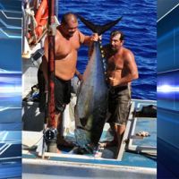 Тунец перевернул лодку гавайского рыбака