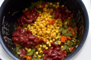 Рагу из куриных сердечек в мексиканском стиле