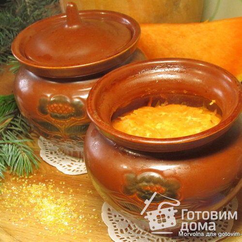 Кукурузная каша с тыквой