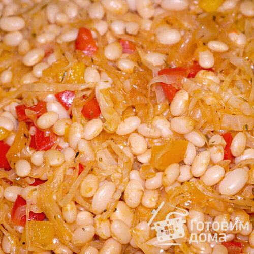 Хрустящая фасоль с овощами