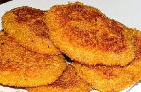 Печеные творожно-морковные зразы