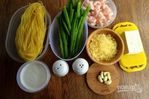 Паста "Альфредо" со стручковой фасолью