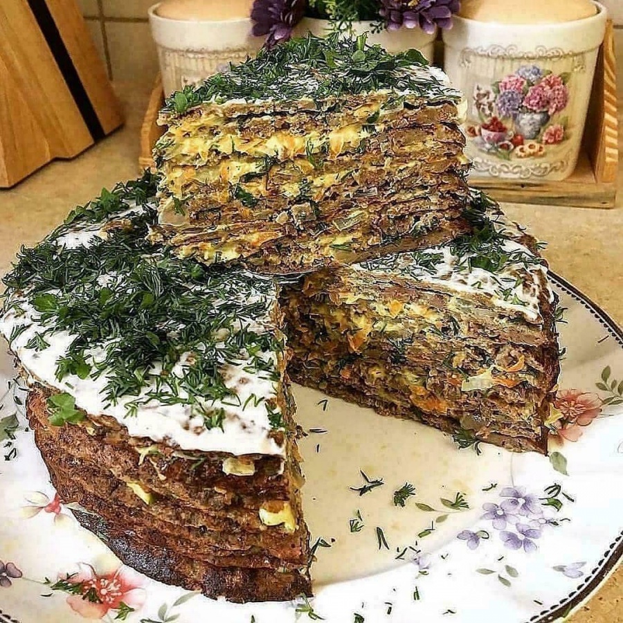 Пeченочный торт