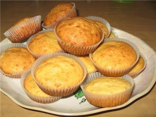 Творожные кексики к чаю